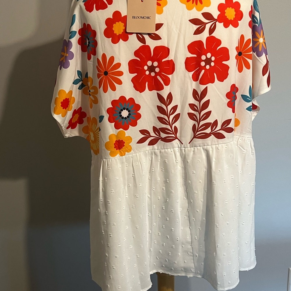 Floral printed dress shirt. - Picture 5 of 8